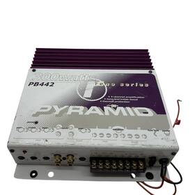 Pb442 Pyramid 300 Watts Reno Series 4 Channel Amplifier Bass Trebble Car Amp