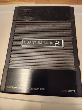 23j152025651070 Quantum Audio Qpx3000.1d 3000 Watts Max Class-d Monoblock Rms1500 1ohm