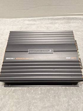 25m301926541221 Quantum Audio Qea2500.1 Monoblock Amplifier 2500 Watts. Tested And Used