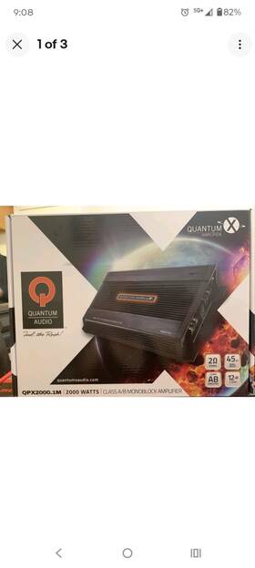 Qpx2000.1d Quantum Audio 2000w Max Class-d Monoblock Car Subwoofer Amplifier Amp