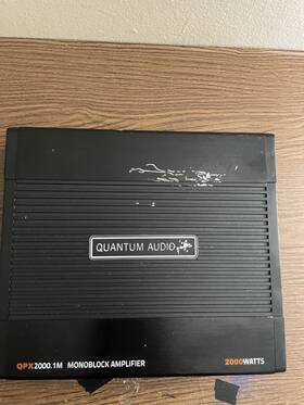 Quantum Audio Qpx2000.1m 2000.1m 2000.1 2000w Max Class-a/b Monobock Car Subwoofer Amplifier