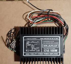 12-1866 Realistic High Fidelity Stereo Power 100w Amplifier No. Untested