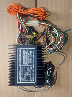 12-1866a Realistic High Fidelity Stereo Power 100w Amplifier No. Untested