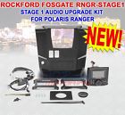 Rngr-stage1 Rockford Fosgate Audio Upgrade Kit Polaris Ranger Receiver 780687351885