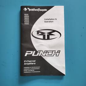 150s-700s Rockford Fosgate 180s-700s Old School Owners Manual