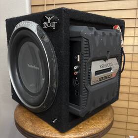 P2v2-68 Rockford Fosgate P2 Punch With Kenwood Kac 5204 350 Watt Amp Car Audio