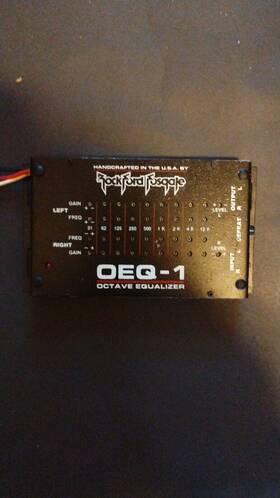 Oeq-1 Rockford Fosgate Qeq-1 Rocksford Octave Equalizer