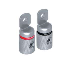 Rft1 Rockford Fosgate 1/0 Awg Set Screw Ring Terminal Platinum Finish 2 Pack