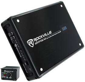 2000w Rockville 613817054014 Krypton-m1 Peak/500w Rms Mono 1 Ohm Car Amplifier Amp Remote