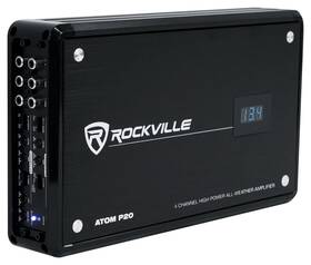 Atomp20 Rockville Atom P20 1600w 4-channel Marine/atv/car Bluetooth Amplifier Volt Meter