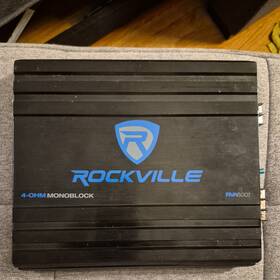 B00myp8noo Rockville Rva600.1 Mono Car Amplifier 200w Dyno-certified Rms