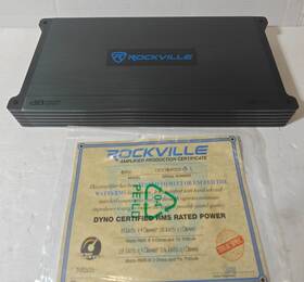 4000w Rockville Dbm50 Peak/980w Rms 5-channel Marine Amplifier Ipx6 Waterproof
