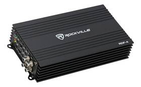 2800w Rockville Rdf-4 Peak 700w Rms 4-channel Car Amplifier Compact Efficient