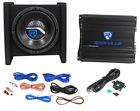 Rv8.1a Rockville Loaded Car Subwoofer Enclosure Mono Amplifier Amp 613815610182
