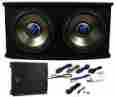 Rvspl12.2a Rvspl12.2 Rockville Dual 12 1800w Car Subwoofer Sub Box Amp Wires Bass Package 613815622017