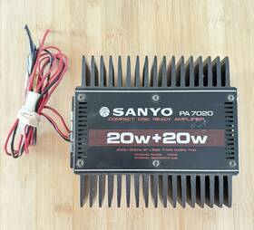 59503050 Sanyo Vintage Pa7020 Compact Disc Ready Amplifier 20w Car Audio Tested