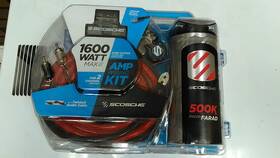 Kpca4c Scosche 1600w 4-gauge Car Amplifier Install Kit With 0.05f Stiffening Cap