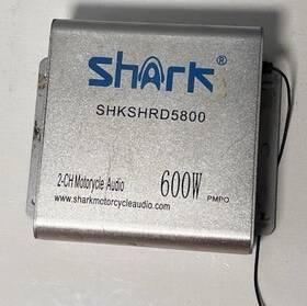 Shkshrd5800 Shark 2-channel Motorcycle Audio Amplifier 600w As Is