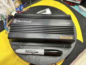 Xa-1041 Sherwood Ca-1041 Vintage Car Audio Amplifier 4x25 Watts