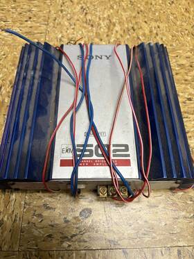 Exm-502 Sony Car Amplifier Three Channel Bridgeable Powerful Amp