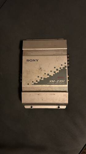 Xm-2351 Sony Old School Car Amp Amplifier 2/1 Channel Mosfet Works Great