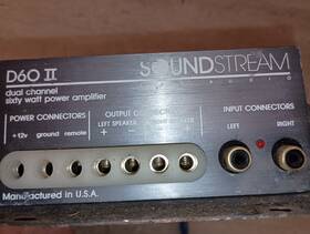 J24560 Soundstream D60 Ii Amplifier Vintage Made In Usa