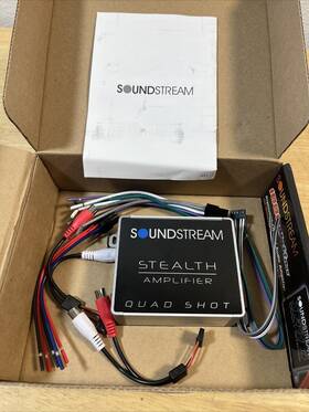 St4.500d Soundstream St4500d 500 Watt Compact Micro Motorcycle Utv 4 Channel Amplifier