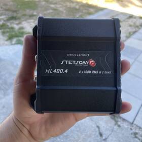 Stetsom Hl400.4 2 Hl400.4 2ohm Class D Full Range Amplifier 4 Channel 400 Watts Rca Input