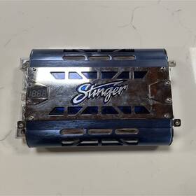 Shdh36 Stinger Old School Car Audio Capacitor Blue Digital Voltage Display