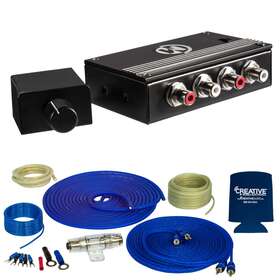 Stingerbdl210826-10 Stinger Ss600xs 8ga Copper 600w Amplifier Wiring Kit With Memphis Lld2a 2-cha