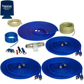 Stingerbdl210826-23 Stinger Ss600xs 8ga Copper 600w Complete Amplifier Wiring Kit With 2 Stinge