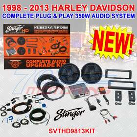 Stinger Svthd9812kit Svthd9813kit Speaker / Amp Install Kit For 1998-2013 Harley Motorcycles