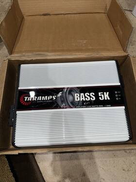 Taramps 898556844765 Bass 5k Amplifier 1 Ohm 5000 Watts Rms Mono Class D Lightly Used