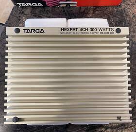 300w Targa 020914102485 Hexfet Vintage Superbass Amplifier 4ch Two-way Electronic X-over Hx