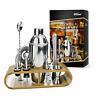 Tbs111 Unbranded Ounce Cocktail Shaker Bar Set With Wooden Holder Professional