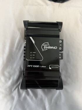 Tpt-1500 Timpano Car Audio Digital Amplifier 1 Ohm 1600w Rms Brazilian Model