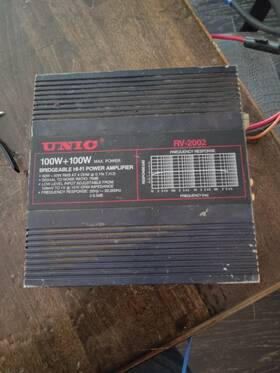 Rv-2002 Unic Rv2002 Vintage 1980s Bridgeable Power Amplifier Model Nib