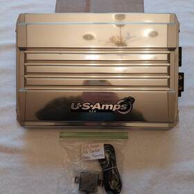 Ax1000de Us Amps U.s Rare Old School Monoblock Car Amplifier With Bass Remote