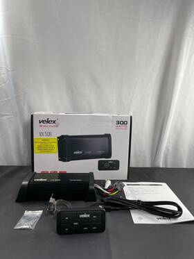 Vx508 Velex Black 300 Watts 2 Channels Class D Wireless Amplifier With Manual