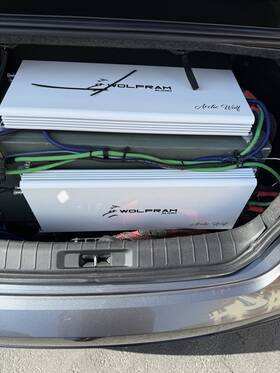 8976409 Wolfram Two Wolframs Aw 4500 Car Audio Comp Amplifiers Excellent Condition