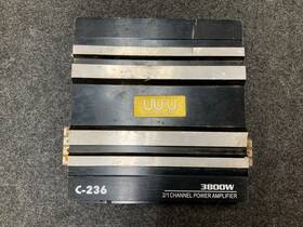C-236 Wudi C236 Car Amplifer 2 Channel Rms 60w Black Aluminum Alloy High Power Stereo