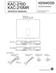Service Manual For Kenwood KAC-210. Fixed Price $12.50.