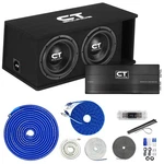 Ct Sounds Dual 10 2600W Complete Bass Package With Loaded Sub Box And Amp. Fixed Price $589.97.
