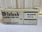 Tariff Relief New Mcintosh MC420M 4-CHANNEL Car Audio Amplifier With Box. Fixed Price $1357.52.