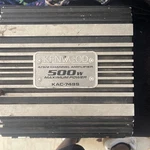 Kenwood KAC-749S 4/3/2 Channel Car Amplifier Vintage 500 Watt Genuine Parts Only. Fixed Price $50.00.