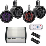 Kicker Utv Bundle 40KXM4002 Amp Charcoal Led 6.5S With Kmtes Pods. Fixed Price $1199.99.