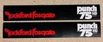 Rockford Fosgate Punch 75HD Replacement Labels. Fixed Price $12.00.