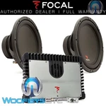 Pkg (2) Focal SUB30 12" 4-OHM Subwoofers Speakers + FPS1.500 Bass Amplifier New. Fixed Price $579.99.