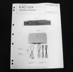 Original Kenwood KAC-524 Power Amplifier Service Manual. Fixed Price $11.95.