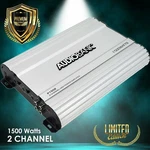 Audiobank 2 Channels 1500 Watts Bridgedable Car Stereo Bass Amplifiers. Fixed Price $69.99.